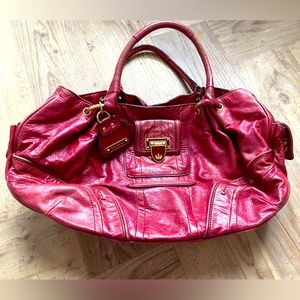 Vintage red leather Juicy Couture handbag